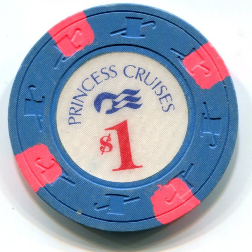 Princes Cruises $1 Casino Gaming Chip (b251-3)